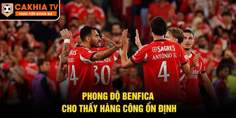 Phong độ Benfica cho thấy hàng công ổn định