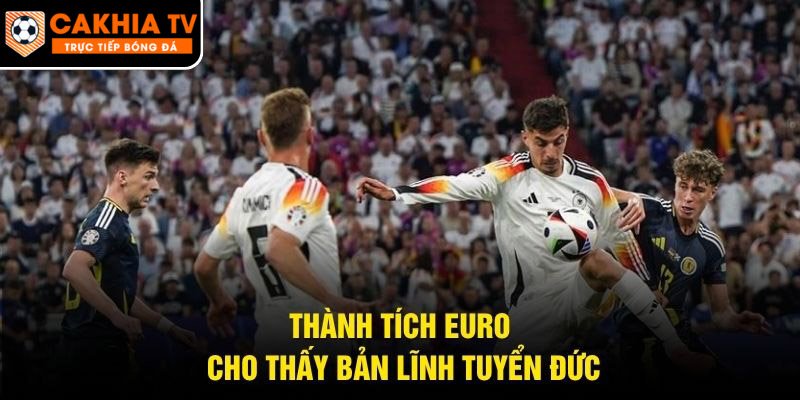 Thành tích Euro cho thấy bản lĩnh tuyển Đức